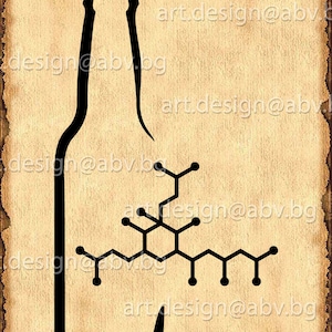 Vector MOLECULE BEER, AI, eps, pdf, png, svg, dxf, jpg Download files, Digital, graphical, discount coupons