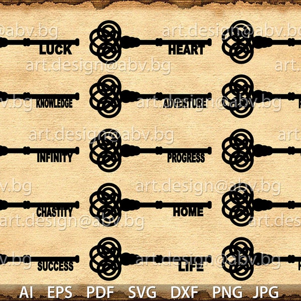 Vector KEYS, ai, eps, pdf, svg, dxf, png, jpg Download files, Digital, graphical, luck kays