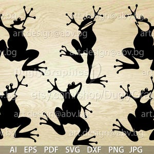 Images clipart de grenouille (téléchargement numérique)