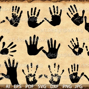 Vector palm HANDS, ai, eps, pdf, svg, png, dxf, jpg, Download files, Digital, graphical, discount coupons