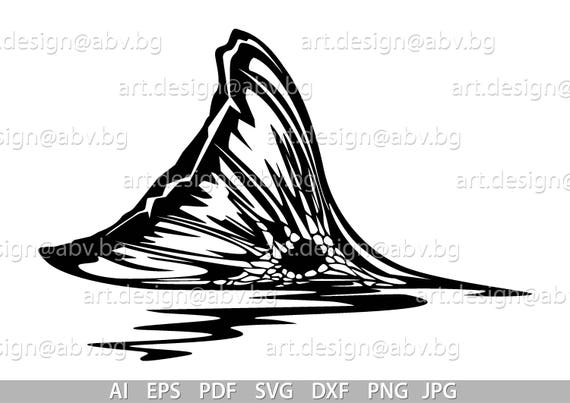 Vector RED FISH FIN, Tail, Ai, Eps, Pdf, Png, Svg, Dxf, Jpg Image Graphic  Digital Download Artwork, Stylized, Graphical, Discount Coupons 