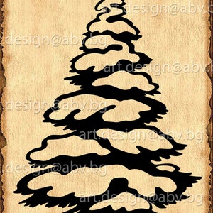 Vector CONIFER, evergreen, winter, AI, eps, pdf, PNG, svg, dxf, jpg  Image Graphic Digital Download Artwork, graphical, discount coupons