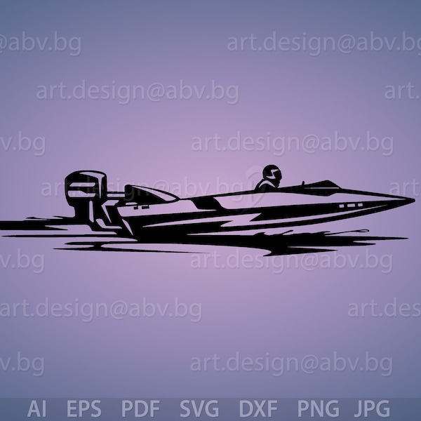 Vector DRAG BOAT, motorboat, ai, eps, svg, dxf, pdf, png, jpg Download, Digital image, graphical, low boat, discount coupons