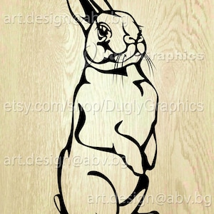 Vector RABBIT, AI, eps, PNG, pdf, svg, dxf, jpg Download, Digital image, graphical image, Easter, discount coupons