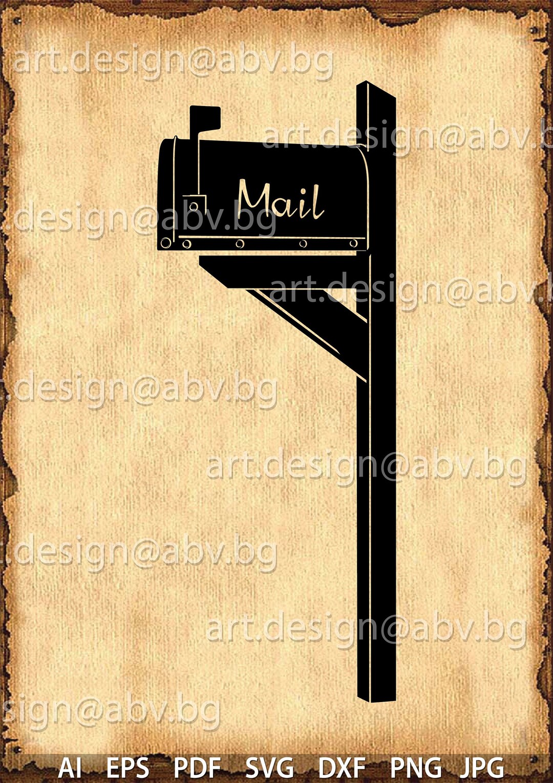 Vector MAILBOX, AI, PNG, Eps, Pdf, Svg, Dxf, Jpg Download, Digital ...