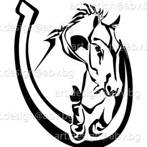 Vector HORSE Horseshoe Jump SVG DXF Ai Eps Pdf Png - Etsy