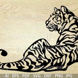 Vector TIGER, Digital image, AI, PNG, pdf, eps, svg, dxf, jpg, Art Print, Instant Download Printable, discount coupons