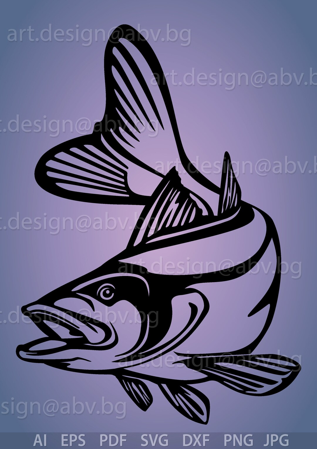 Snook Fish Vector Art: Stylized Graphic Image (digital Download) - Etsy