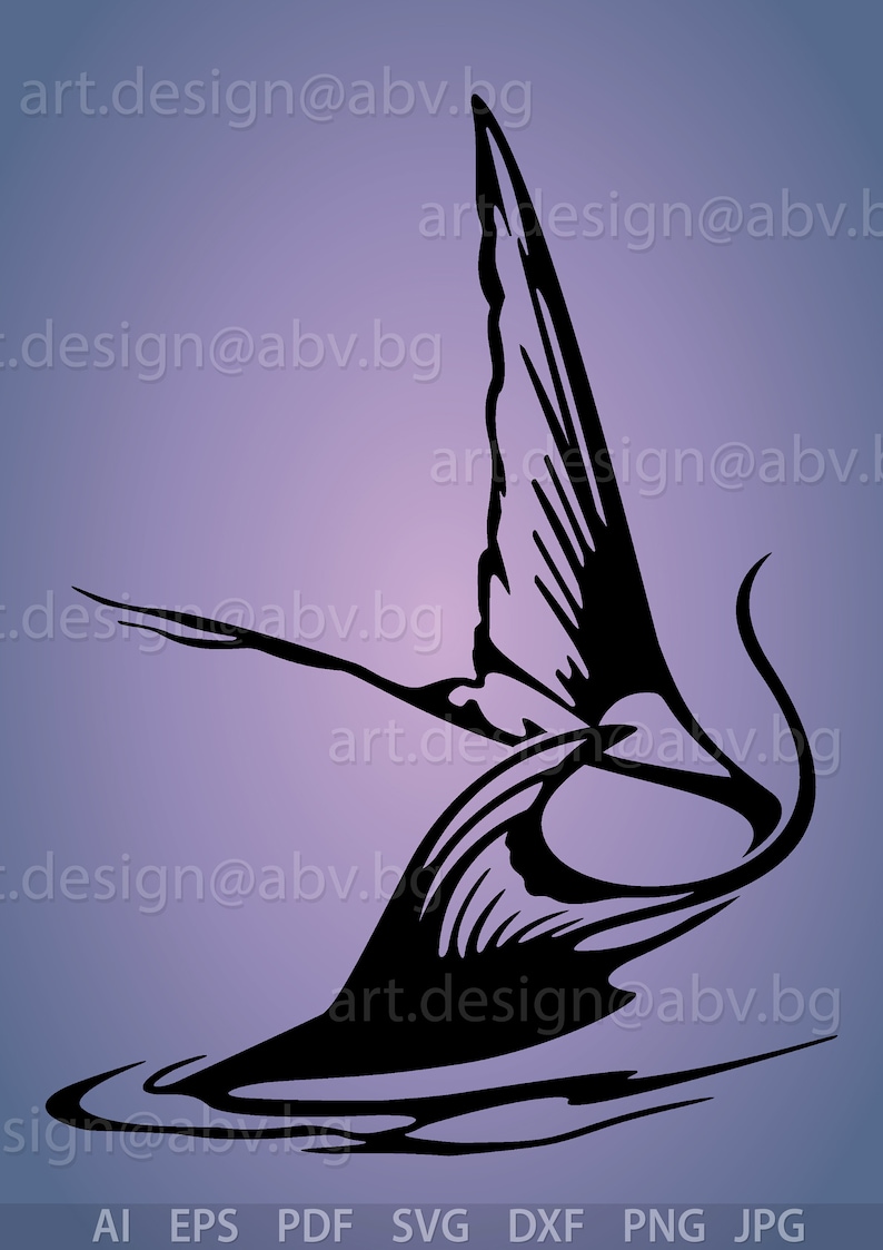 Download Vector TARPON FISH FIN ai eps pdf png svg dxf jpg Image | Etsy