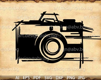 Vector CAMERA, AI, png, eps, pdf, svg, dxf, jpg Download, Digital image, graphical, discount coupons