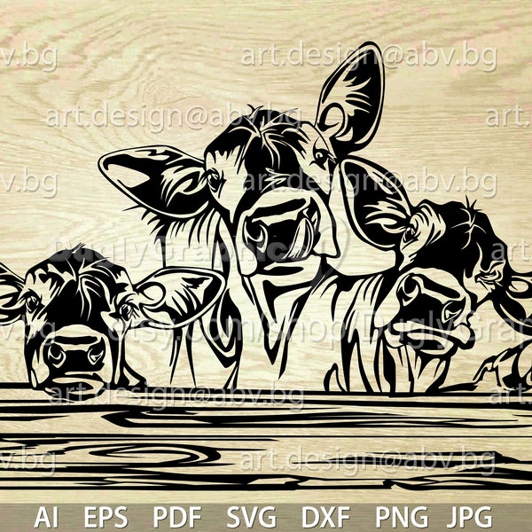Vector ANIMAL FARM, farmhause, ai, eps, pdf, svg, dxf, png, jpg Download, Digital, graphic, cow, heifers