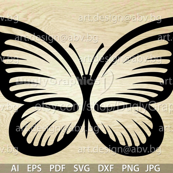 Vector BUTTERFLY drawing, AI, eps, pdf, svg, dxf, png, jpg Download, Digital image, graphical insect