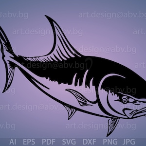 Vector FISH, AI, eps, pdf, PNG, svg, dxf, jpg Image Graphic Digital Download Artwork, graphical, discount coupons