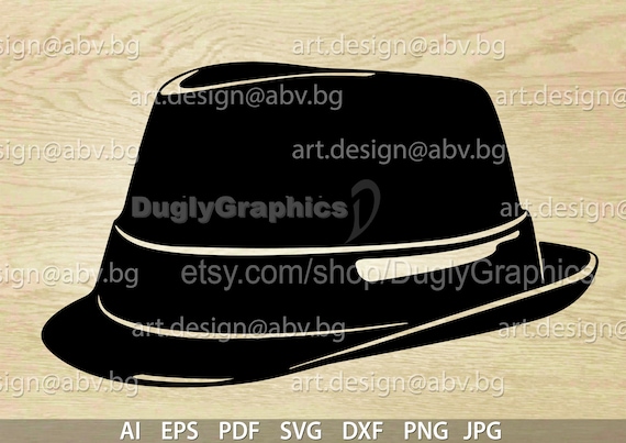 Men's Fashion Hat Vector: Graphic Files (Digital Download)