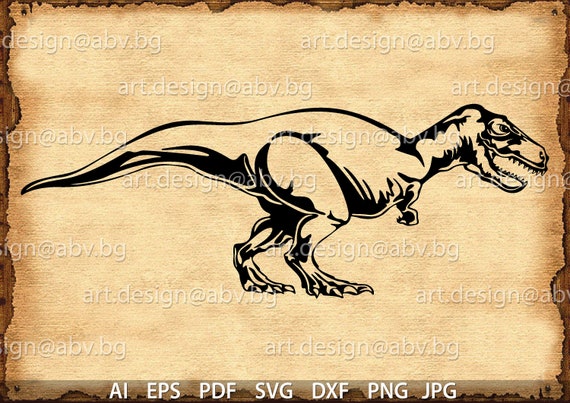 Vector T-Rex Dinosaur Image (Digital Download)