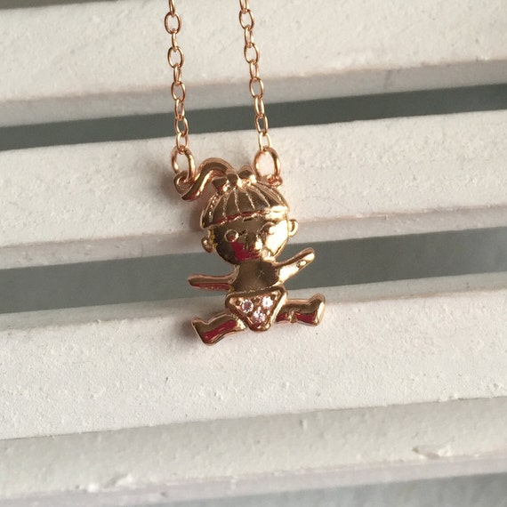 Baby girl necklace silver clearance