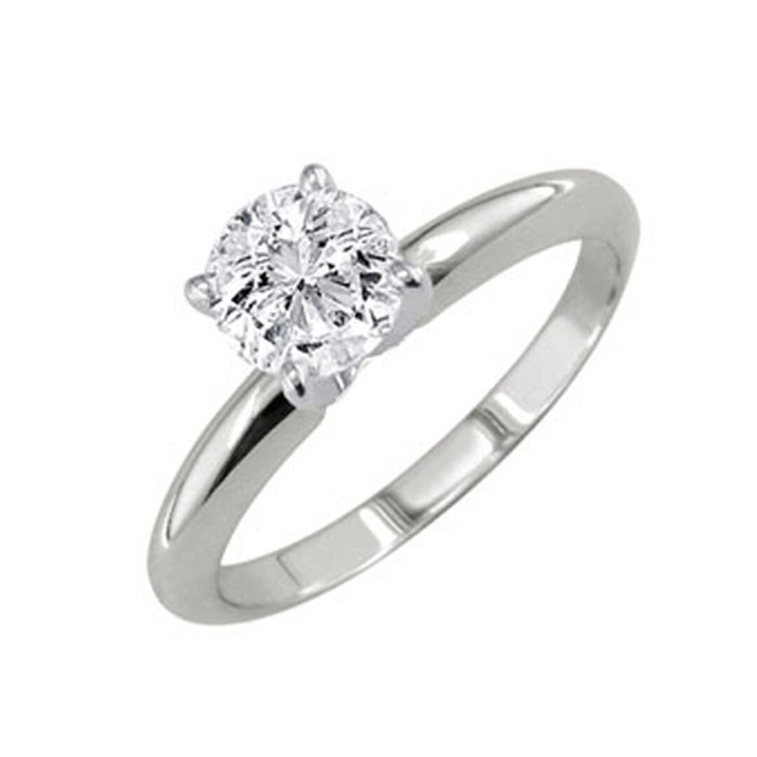 Solitaire Cz Wedding Ring-classic Cz Engagement Ring-solitare CZ ...