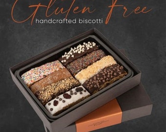 Gluten Free Biscotti Gift Box | Holiday Gift Baskets | Care Packages for College Students | Food Gift | Corporate Gift