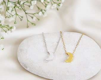 Half Moon Necklace - Etsy UK