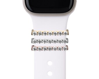 NEW! original bytten® round cut crystal eternity ring - Apple Watch & Fitbit jewelry, band accessory