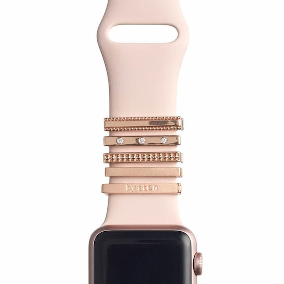 Rose Gold Clasp, Apple Watch Band Jewelry Charms, Fitbit Band