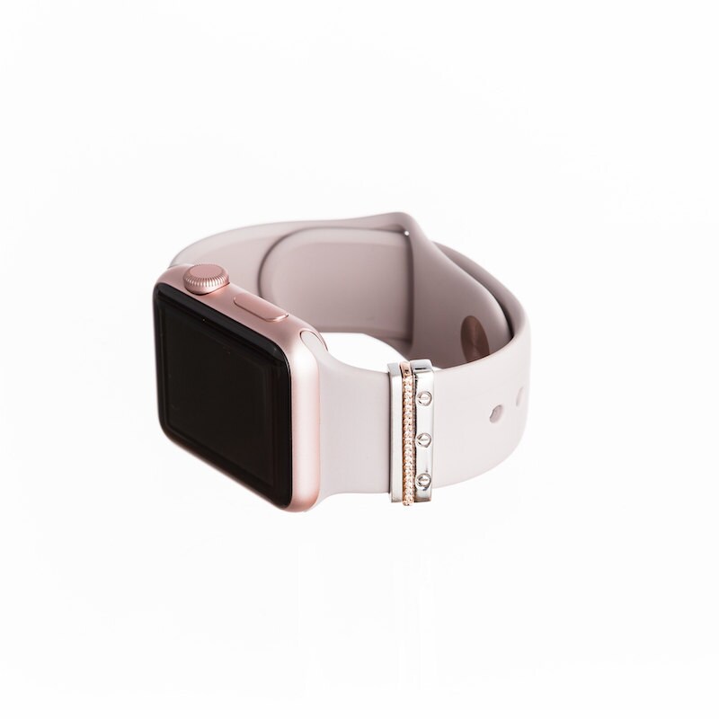 rose gold mini Glam Stack™ stacking rings - Apple Watch band & Fitbit…