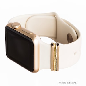 Gold & Sterling Silver Apple Watch Band Charms: Stacking Ring Set