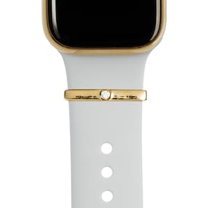 Gold BYOB build your own bytten stack gold single cz stacking ring on bright white bytten band