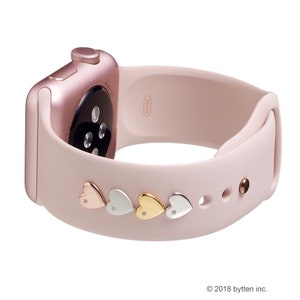 Heart Apple Watch Band Charm: Sterling Silver iWatch Accessory