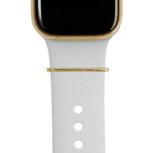 Gold BYOB build your own bytten stack polished gold 1mm stacking ring on bright white bytten band