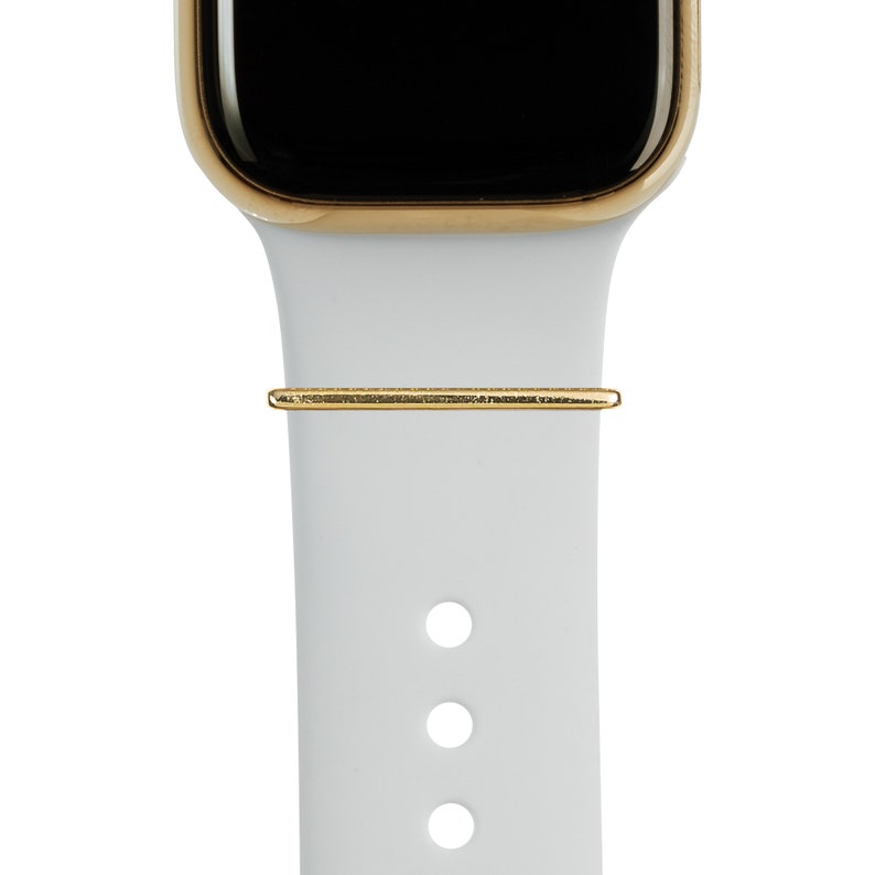 Gold BYOB build your own bytten stack polished gold 1mm stacking ring on bright white bytten band