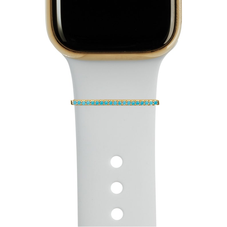 Gold BYOB build your own bytten stack gold tiny turquoise stacking ring on bright white bytten band