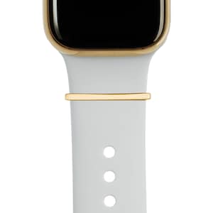 Gold BYOB build your own bytten stack satin gold 2mm stacking ring on bright white bytten band