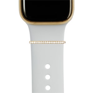 Gold BYOB build your own bytten stack gold tiny cz stacking ring on bright white bytten band