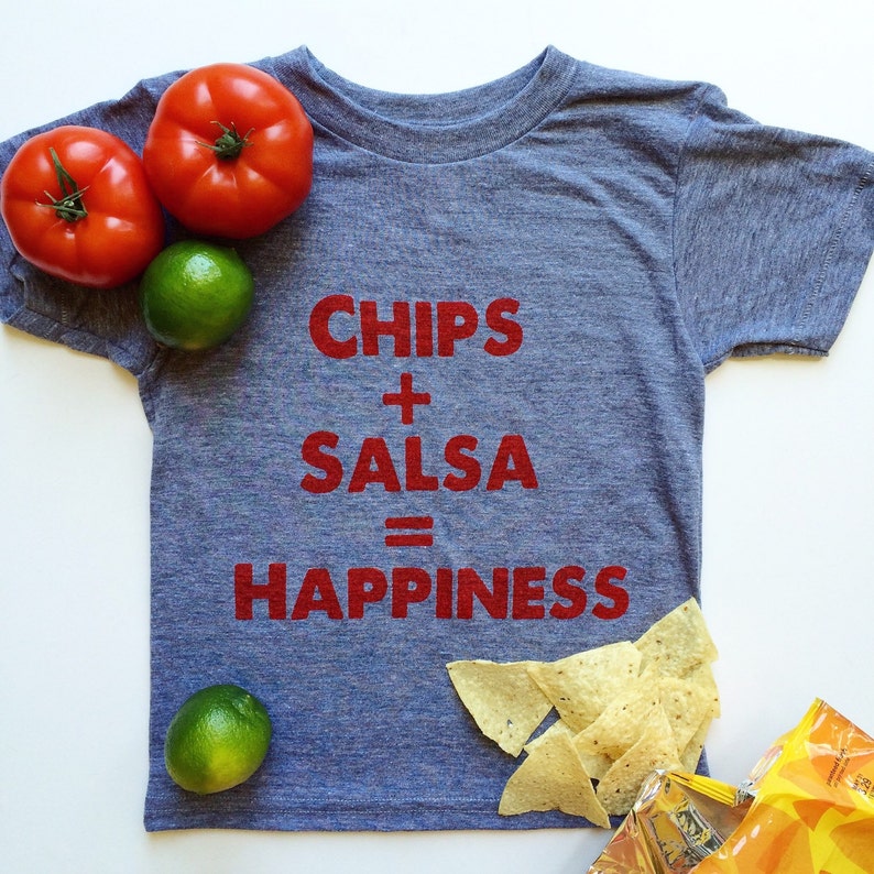 Chips Salsa Queso or Guac Happiness tshirt Etsy