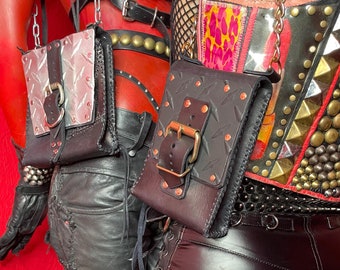 Diamond Plate ARMOR PURSE Tough Chain Punk Bag Handmade -Seriously Disgusting
