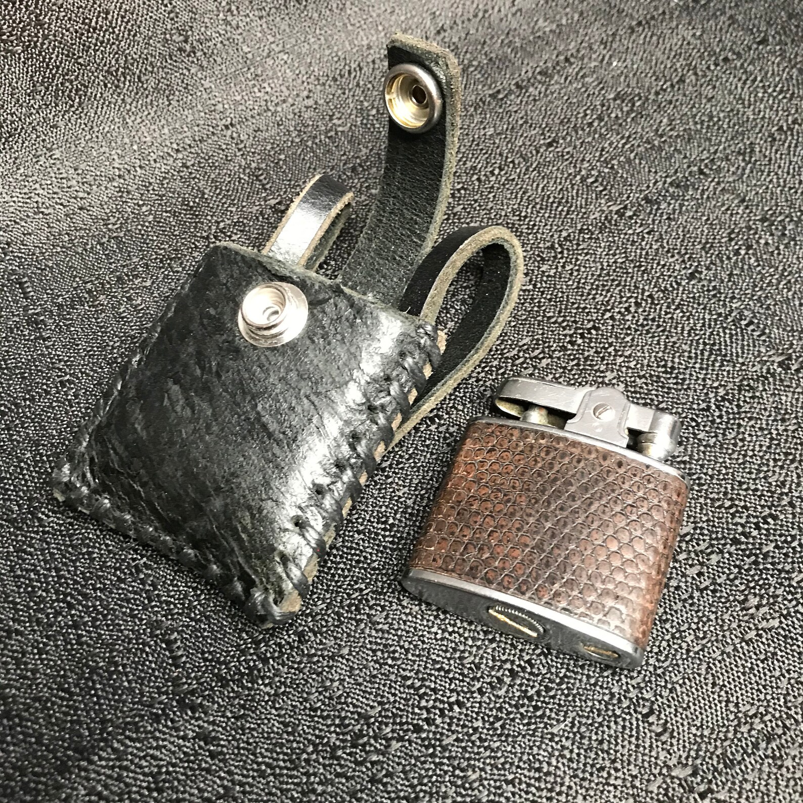 Genuine Leather Lighter Belt Pouch HAND MADE With Antique Etsy