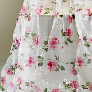 Druck rosa weichem Tüll Mesh-Spitze-Gewebe für DIY Mädchen bady Kleid, Hochzeitskleider, Abschlussballkleider Tutu Rock, Schleier, Party-Dekoration