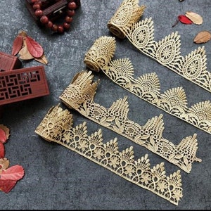 Crown lace gold widened embroidered lace lace, crown lace decoration  DIY gold lace decoration