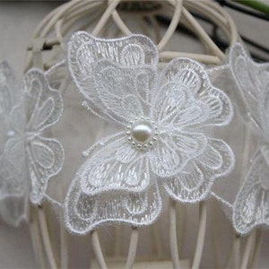 Beaded Butterfly Lace Appliques Butterfly Embroidery Patches - Temu
