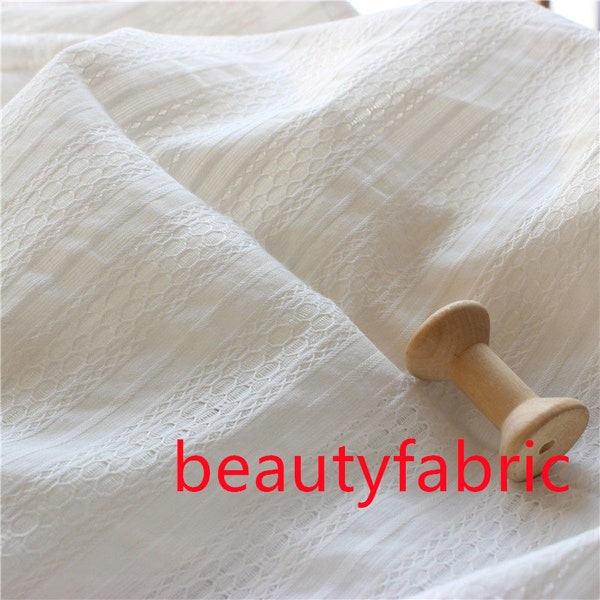 Baumwollstoff, off-white geblümt geblümter Baumwoll spitzenstoff für Boho Kleider, Rock Tops, Kleider röcke Stickerei Blume 155cm breit