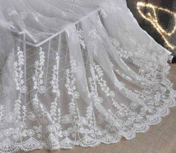 White Bridal Lace Fabric, Lace Fabric, Bridal Lace, Embroidery
