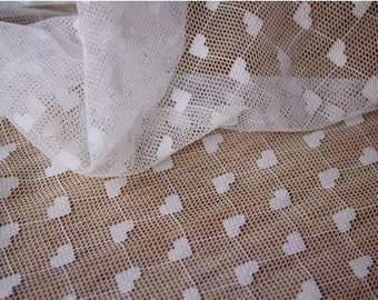 Spitze Stretch gestickt weißer Stoff schwarzer Spitze Stoff, Liebe Herz, Hochzeit Stoff, Handwerk, Brautschleier Spitze Unterwäsche 59 "Breite