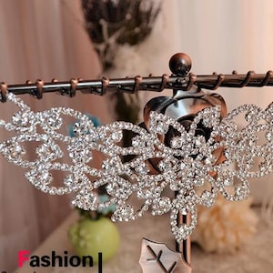 Gorgeous Clear Rhinestone Crystal Applique For Bridal Accessories Wedding Dress Sash Haute Couture Costume Embellishment