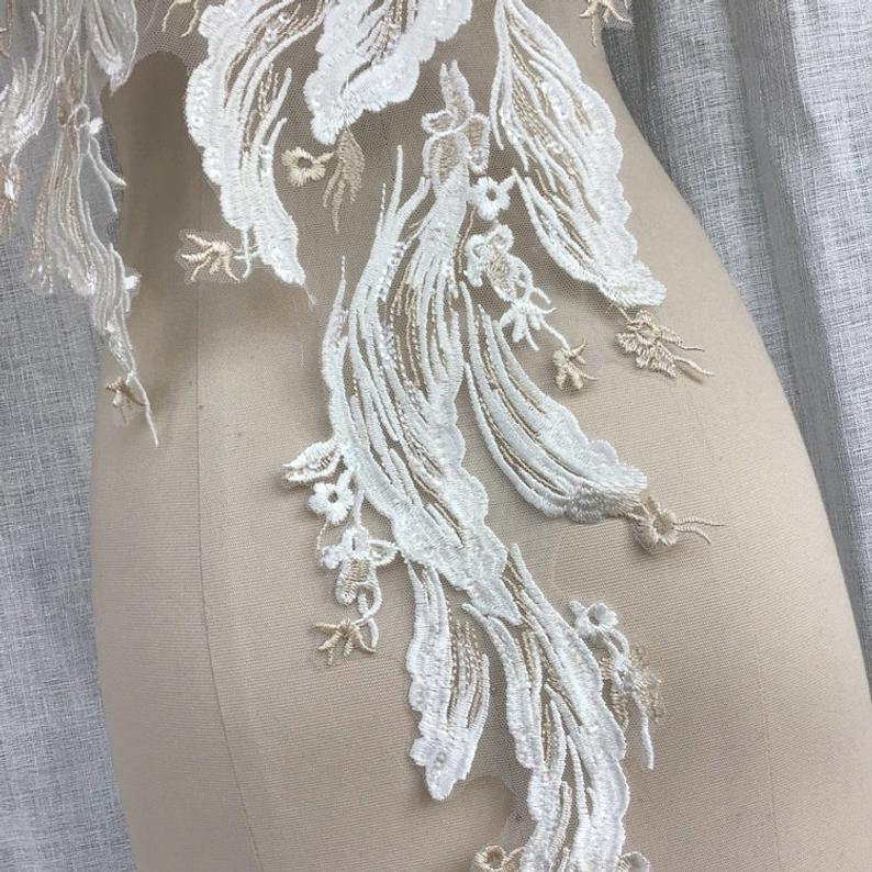 champagne wedding dress with ivory lace overlay champagne wedding dress with ivory lace overlay