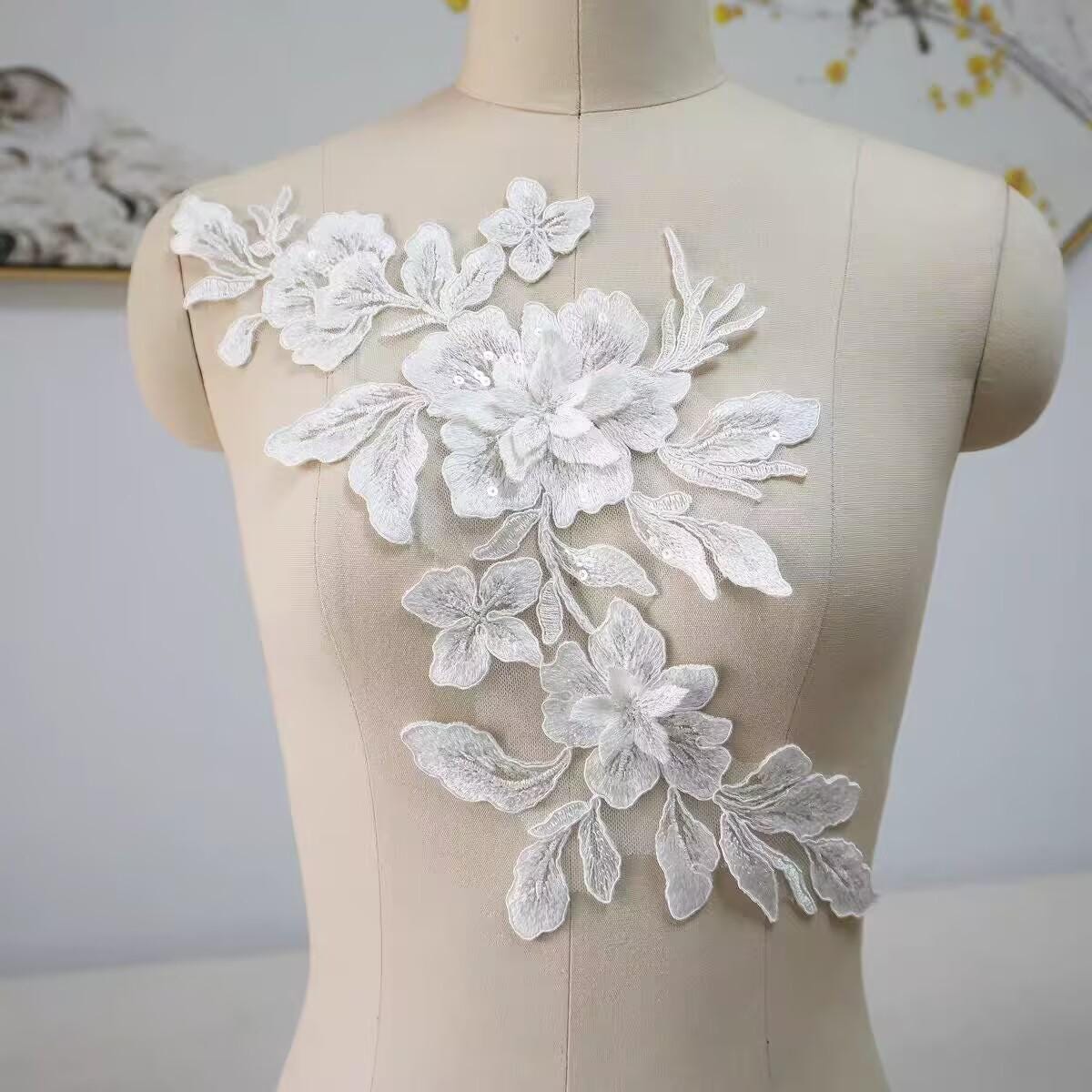 Floral Embroidery White Dress - Etsy