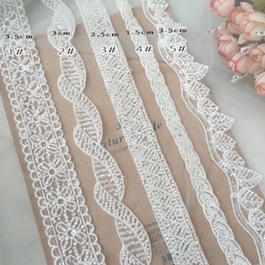 Luxury Ivory Bead Pearl Exquisite Alice Lace Trim Embroidered Floral Wedding Lace Veil Lace Birdal Lace Wide by the yard