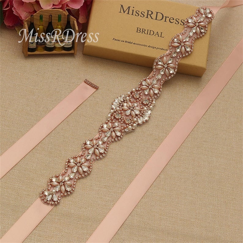 Rhinestone Belt for Formal Dress - Etsy