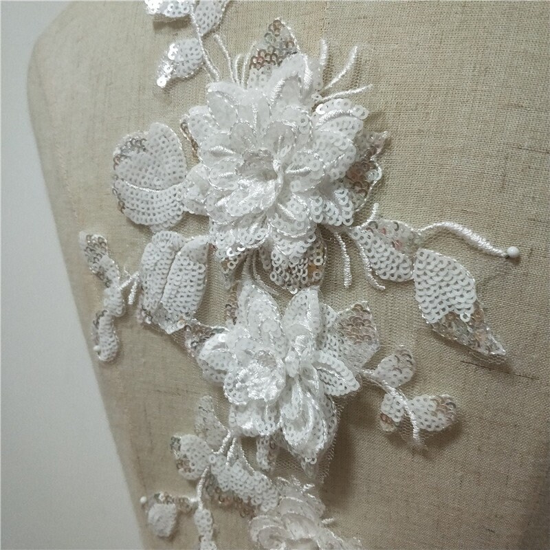 Ivory Sequin Lace Eb3031 main image 1