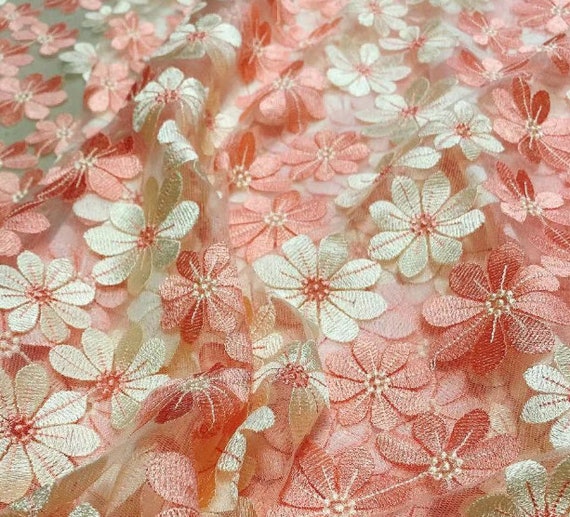 Blush Lace Fabric -  Canada